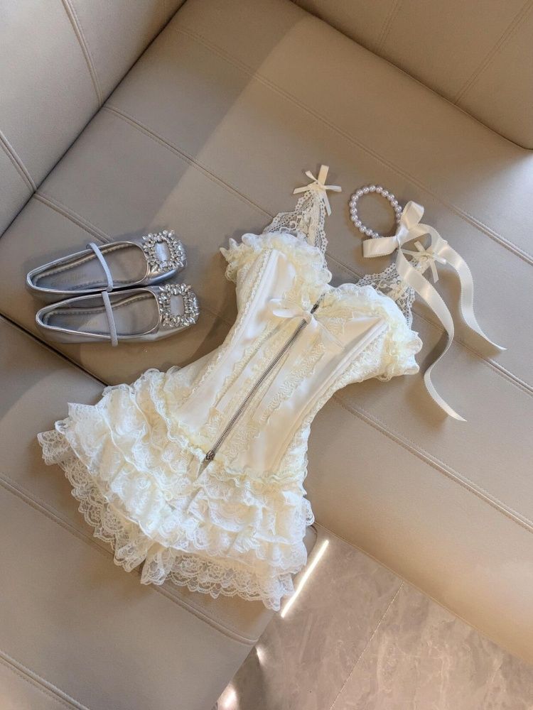 Conjunto de Top Corsé de Encaj - Cami Top Lace reseña y precio