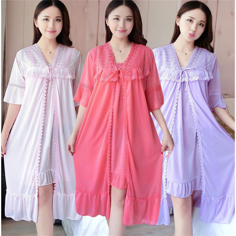 2024 camisón Sexy con cuello e - Robe Silk Women reseña y precio