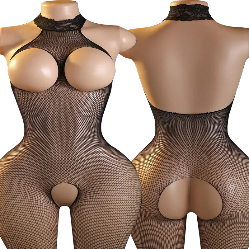 Conjunto de lencería sexy de r - Bodystocking Fishnet reseña y precio