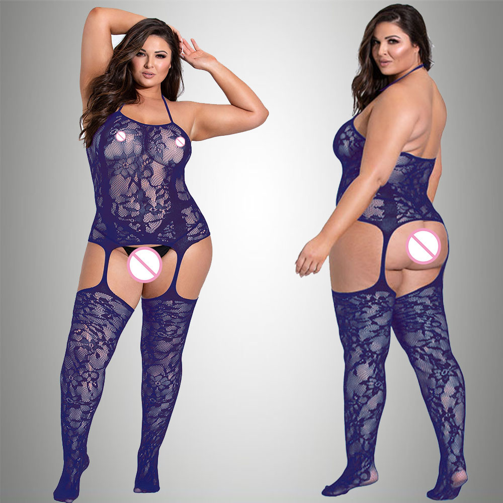 Nuevos monos de talla grande p - Bodystocking Fishnet reseña y precio