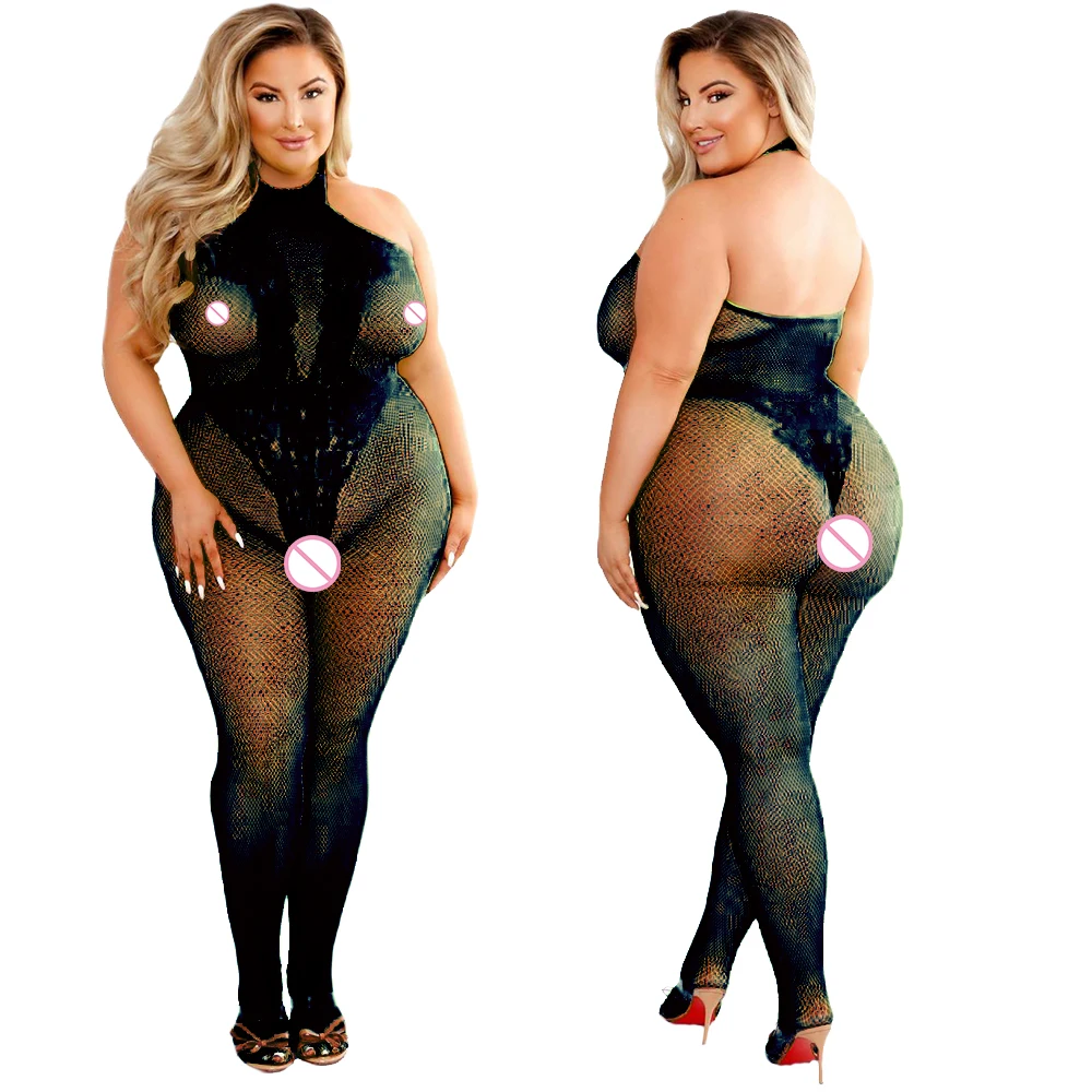 Body de talla grande para muje - Bodystocking Fishnet reseña y precio